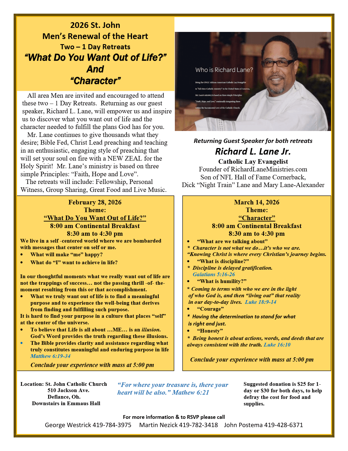 Men's Renewal of the Heart Retreat